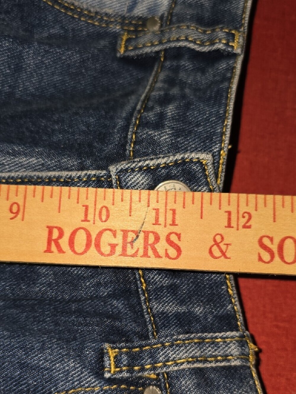 Pacsun Vintage Icon Colorblock Two-Tone Blue High-Rise Jeans  Women Size 30 NWT - Picture 10 of 16